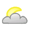 Nachtsymbol, Symbolcode "nc", Sonne und Wolken