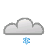 Nachtsymbol, Symbolcode "nn", Sonne, Wolken, Schneeschauer